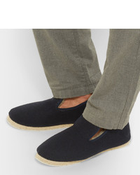 Armor Lux Shearling Lined Boiled Wool Slippers