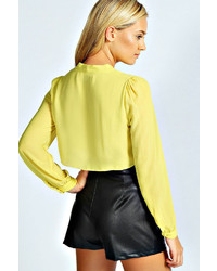 Boohoo Alexis Pussy Bow Blouse