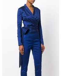 Talbot Runhof Ruched Asymmetric Fitted Jacket Unavailable