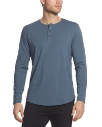 CUTS CLOTHING Cuts Long Sleeve Curve Hem Henley T Shirt In Vintage At Nordstrom