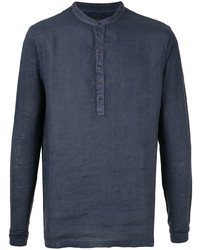 120% Lino Half Button Shirt