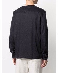 Ermenegildo Zegna Long Sleeve Button Up T Shirt