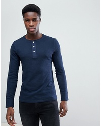 Selected Homme Long Sleeve Top With Half Placket