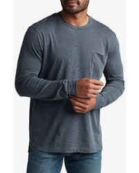ROWAN APPAREL Rowan Asher Long Sleeve Cotton Pocket T Shirt In Basalt At Nordstrom