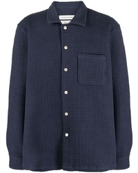 A Kind Of Guise Atrato Waffle Textured Cotton Shirt