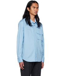 Helmut Lang Blue Cargo Shirt