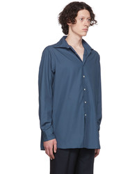 Factor's Blue Cotton Shirt