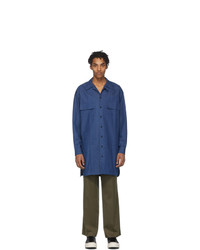 House Of The Very Islands Blue Long Buttoned Profit Shirt