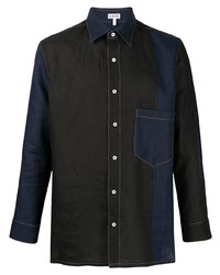 Loewe Contrast Stitch Panelled Shirt