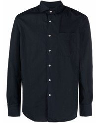 Aspesi Cutaway Collar Cotton Shirt