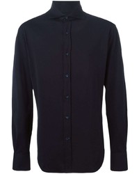 Brunello Cucinelli Cutaway Collar Jersey Shirt