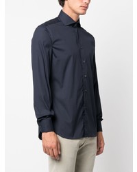 Corneliani Cutaway Collar Long Sleeve Shirt