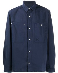 Kenzo Embroidered Logo Buttoned Shirt