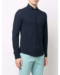 Drumohr Fitted Longsleeved Cotton Shirt