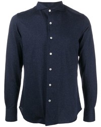 Canali French Collar Long Sleeved Shirt