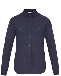 Gieves Hawkes Long Sleeved Cotton Flannel Shirt