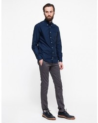 Gitman Brothers Overdyed Oxford In Navy
