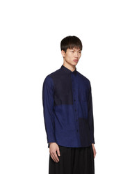 Blue Blue Japan Indigo Flannel Cut Over Shirt
