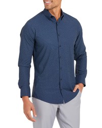 Mizzen+Main Lightweight Leeward Stretch Dot Button Up Shirt