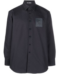 Raf Simons Logo Patch Button Up Shirt