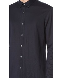 Club Monaco Long Sleeve Knit Shirt