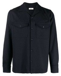Sandro Long Sleeve Slub Utility Shirt