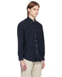Polo Ralph Lauren Navy Gart Dyed Shirt