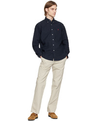 Polo Ralph Lauren Navy Gart Dyed Shirt