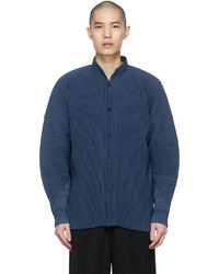Homme Plissé Issey Miyake Navy Monthly Color February Shirt