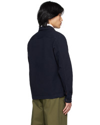 Fred Perry Navy Two Way Zip Shirt