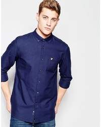 Lyle & Scott Oxford Shirt In Navy In Classic Regular Fit