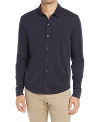 Vince Pima Cotton Button Up Shirt In Coastal At Nordstrom