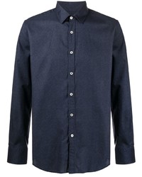 Canali Plain Button Up Shirt