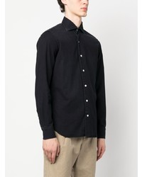 Barba Plain Spread Collar Shirt