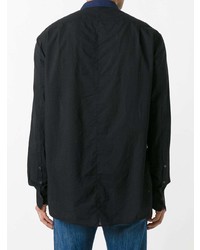 Ziggy Chen Pleated Bib Shirt