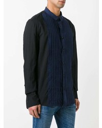 Ziggy Chen Pleated Bib Shirt