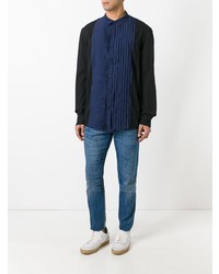 Ziggy Chen Pleated Bib Shirt