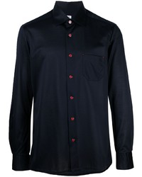 Kiton Pointed Collar Button Up Shirt