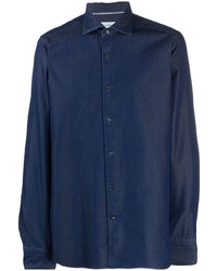 Tintoria Mattei Pointed Collar Cotton Shirt
