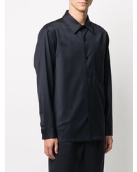 Theory Pointed Collar Long Sleeved Shirt