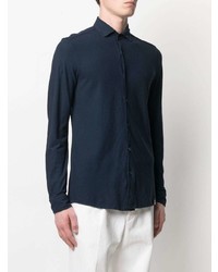 Drumohr Pointed Collar Long Sleeved Shirt