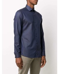 Z Zegna Pointed Collar Slim Fit Shirt