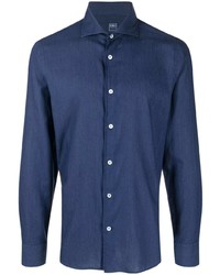 Fedeli Poplin Long Sleeve Shirt