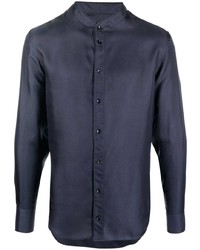 Giorgio Armani Round Collar Long Sleeve Shirt