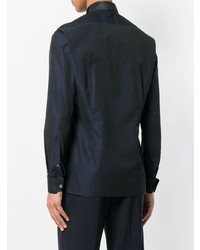 Lanvin Satin Collar Button Shirt