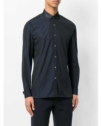 Lanvin Satin Collar Button Shirt