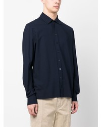 Herno Spread Collar Cotton Shirt