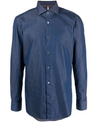 Hugo Spread Collar Cotton Shirt