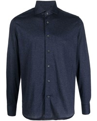 Corneliani Spread Collar Jersey Shirt