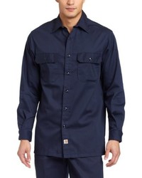 Carhartt Twill Long Sleeve Work Shirt Button Front S224